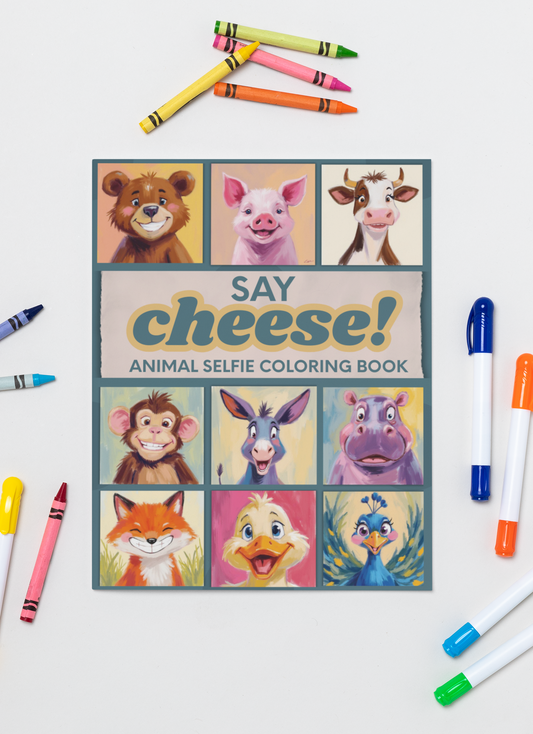 Say Cheese! Kids Animal Coloring Book