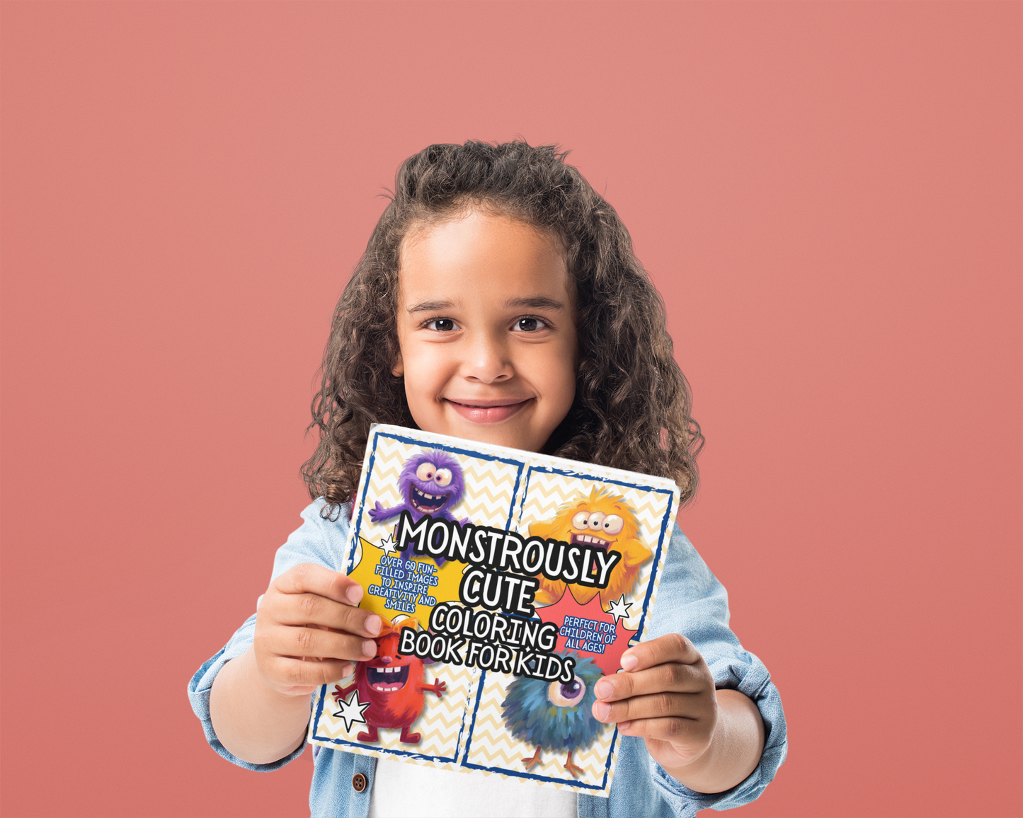 Monstrously Cute Coloring Book for Kids