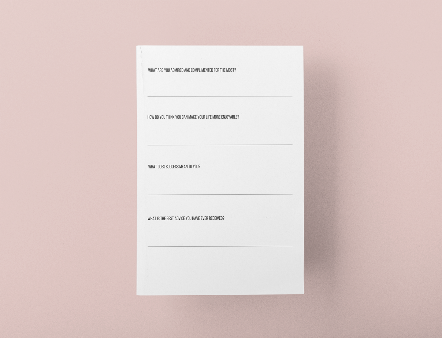 Self Care and Reflections Journal