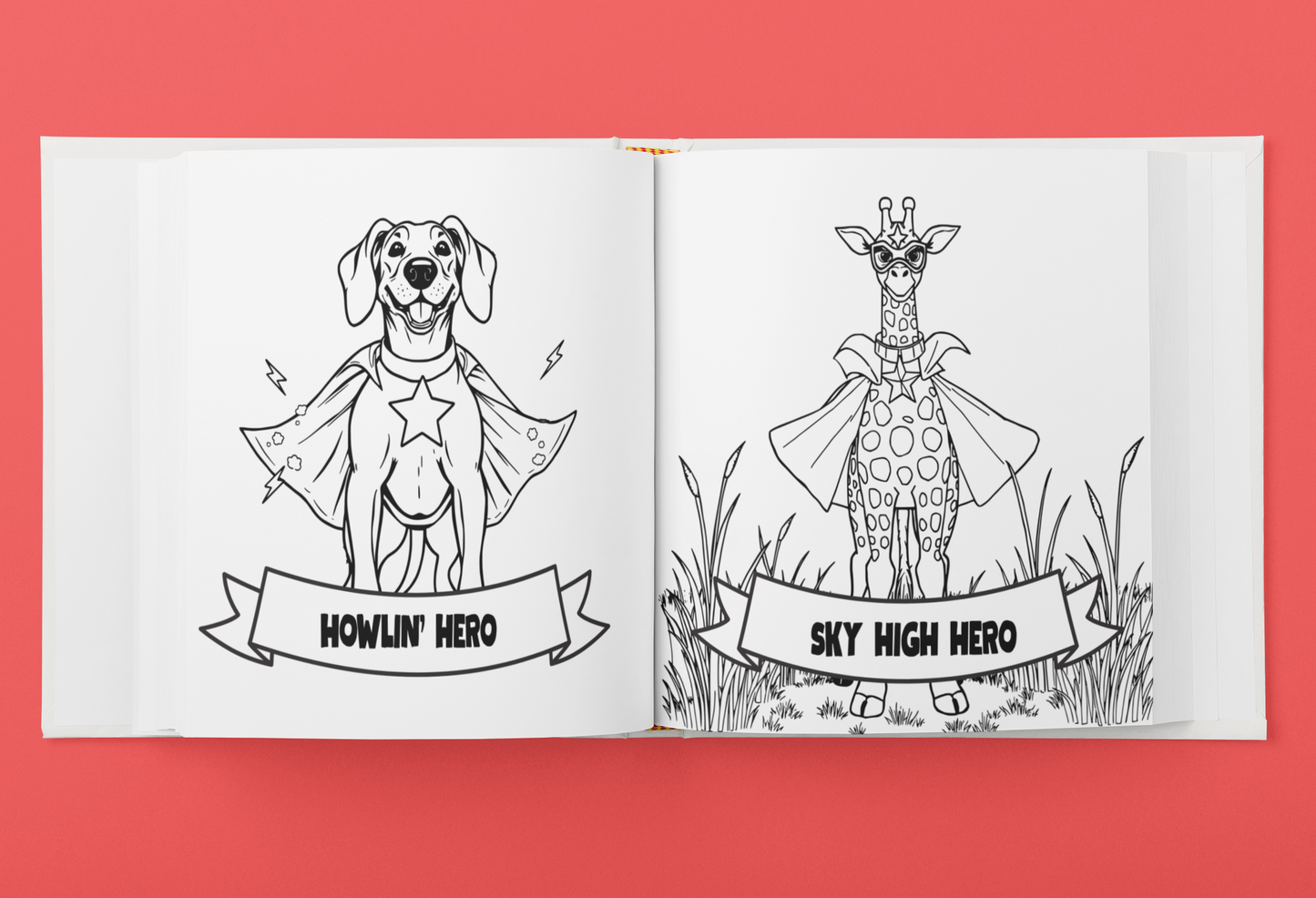 Colorful Heroes: The Animal Superhero Squad Coloring Book