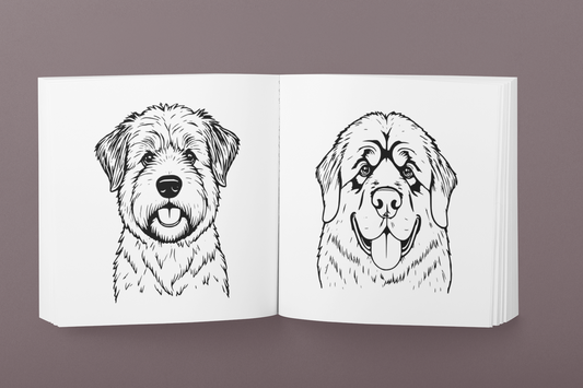 Sit. Stay. Smile. Dog Coloring Book
