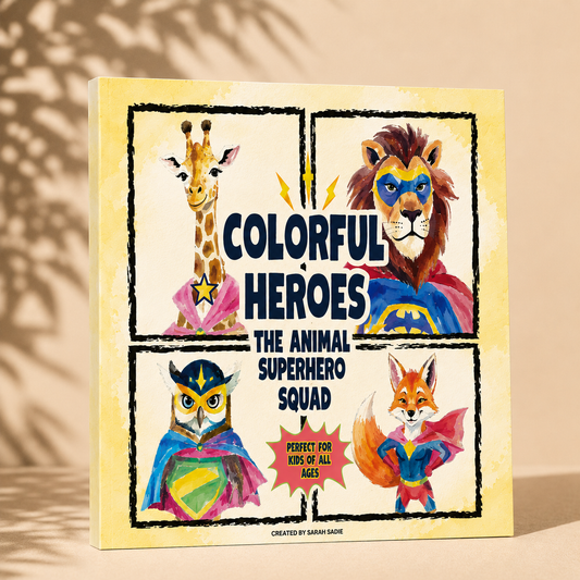 Colorful Heroes: The Animal Superhero Squad Coloring Book