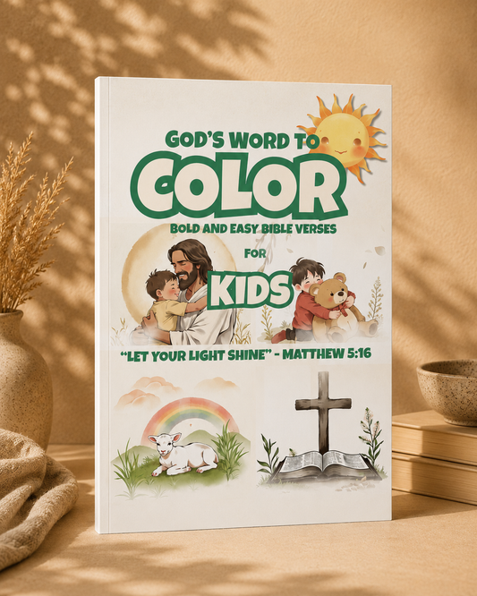 God's Word to Color: Bible Verse Coloring Book for Kids Ages 3–8