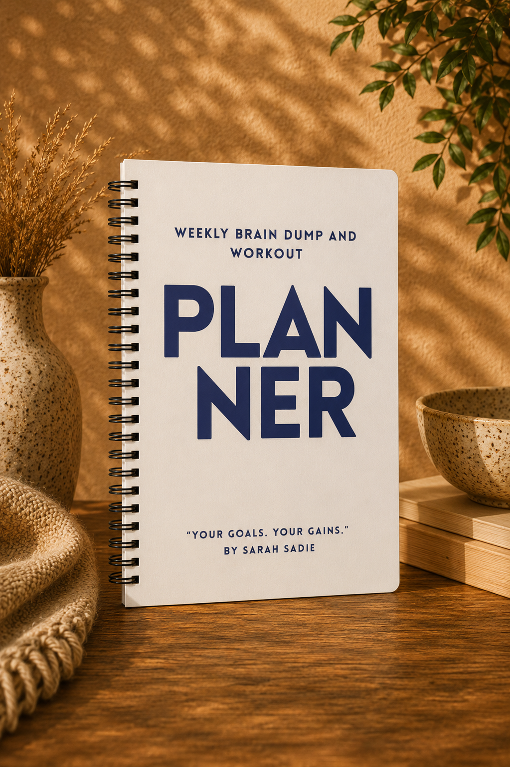 Weekly Workout & Fitness Planner Notebook