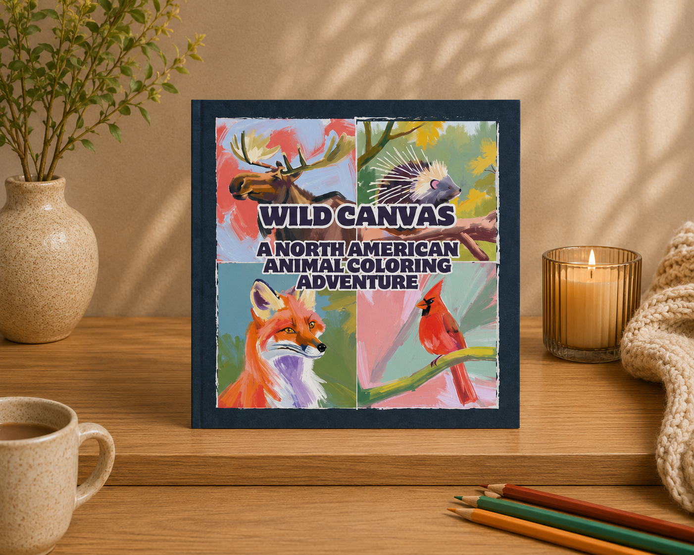 Wild Canvas: A North American Coloring Adventure