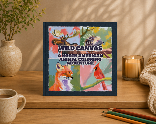 Wild Canvas: A North American Coloring Adventure