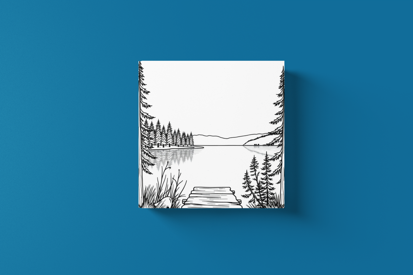 Simply Serene: Bold and Easy Landscapes to Color