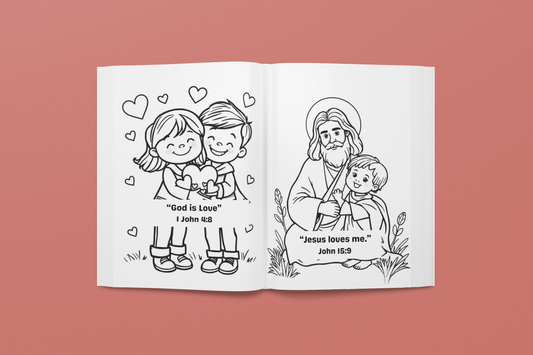 God's Word to Color: Bible Verse Coloring Book for Kids Ages 3–8