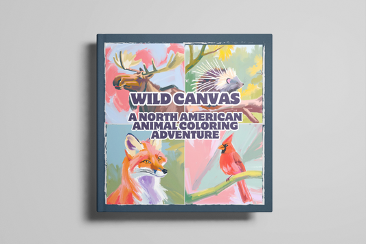 Wild Canvas: A North American Coloring Adventure