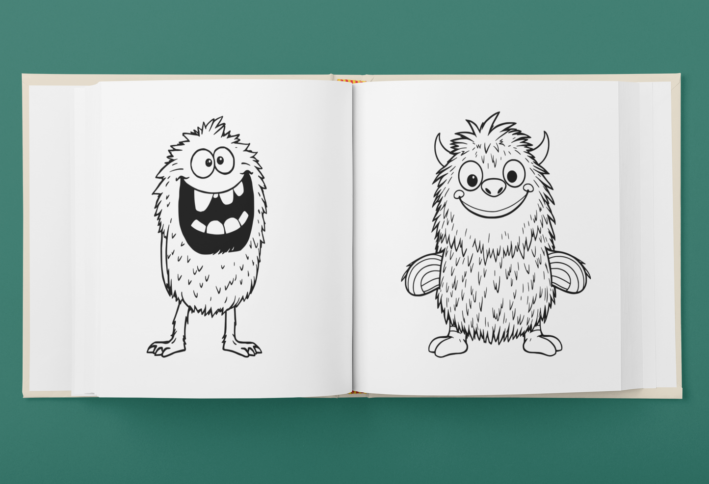 Monstrously Cute Coloring Book for Kids