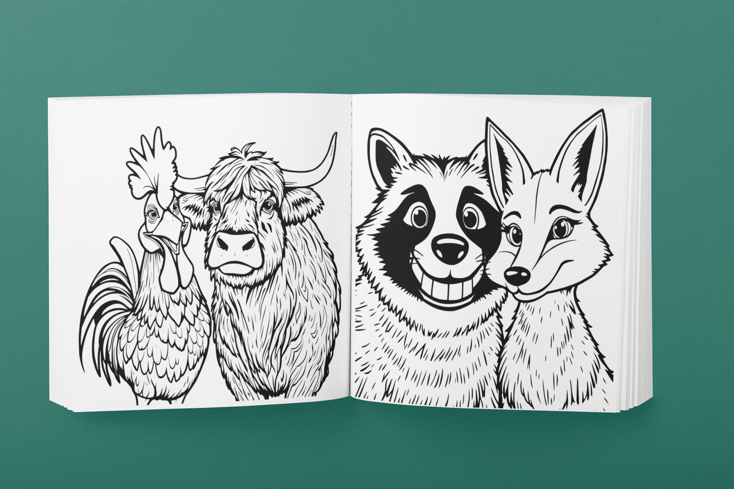 Laughing With the Wild: A Whimsical Animal Selfie Coloring Book